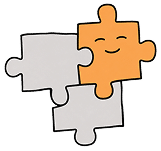 Illustration eines Puzzleteils für individuelle Ordnungslösungen